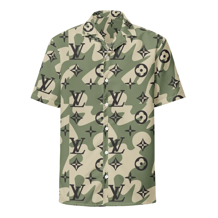 Louis Vuitton Camouflage Hawaiian Shirt: Bold Tropical Luxury product image (1)