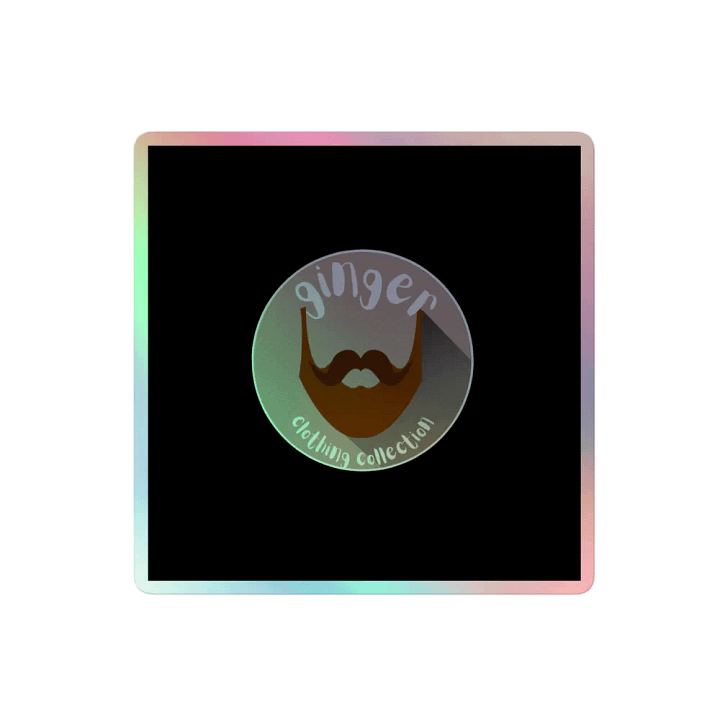 Ginger Beard Holographic Sticker Set product image (2)