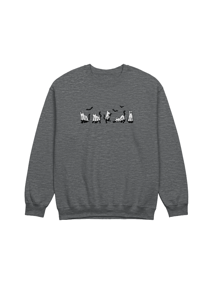 Embroidered Ghostly Cats Sweatshirt product image (2)