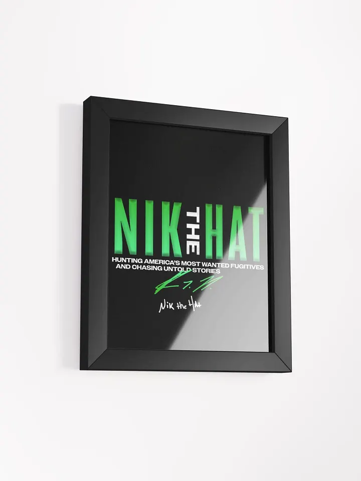 Nik The Hat | Framed Wall Art product image (1)