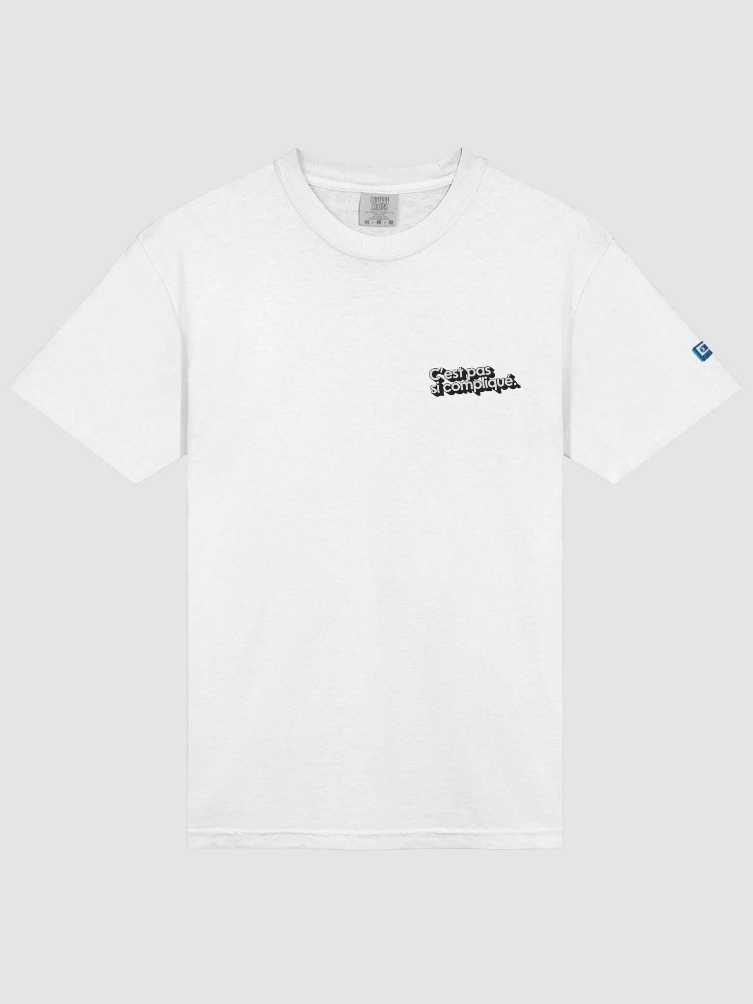 T-shirt C'est pas si compliqué. (petit logo noir) product image (1)