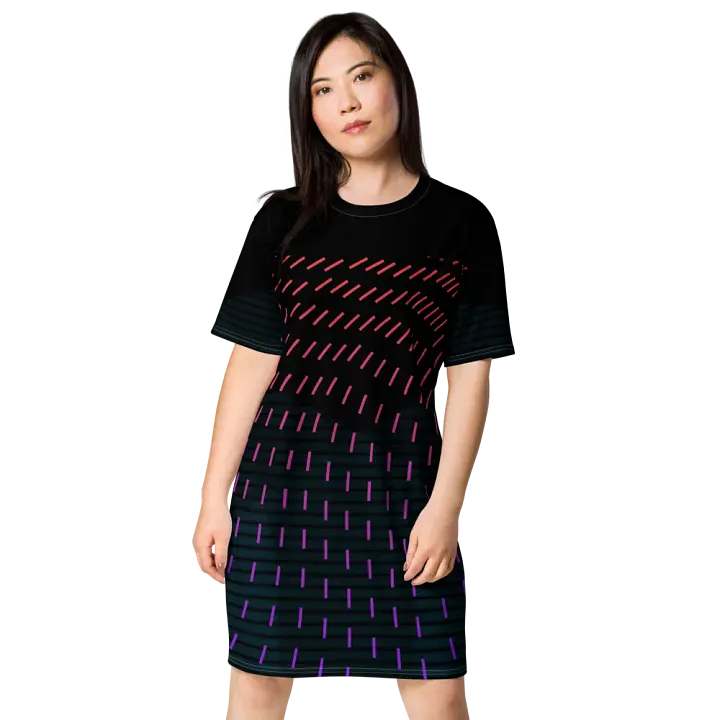 Chromatic Wave All-Over Dress product image (1)