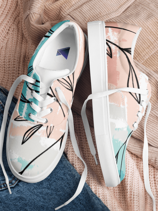 Botanical Bliss Lace-Up Canvas Shoes product image (8)