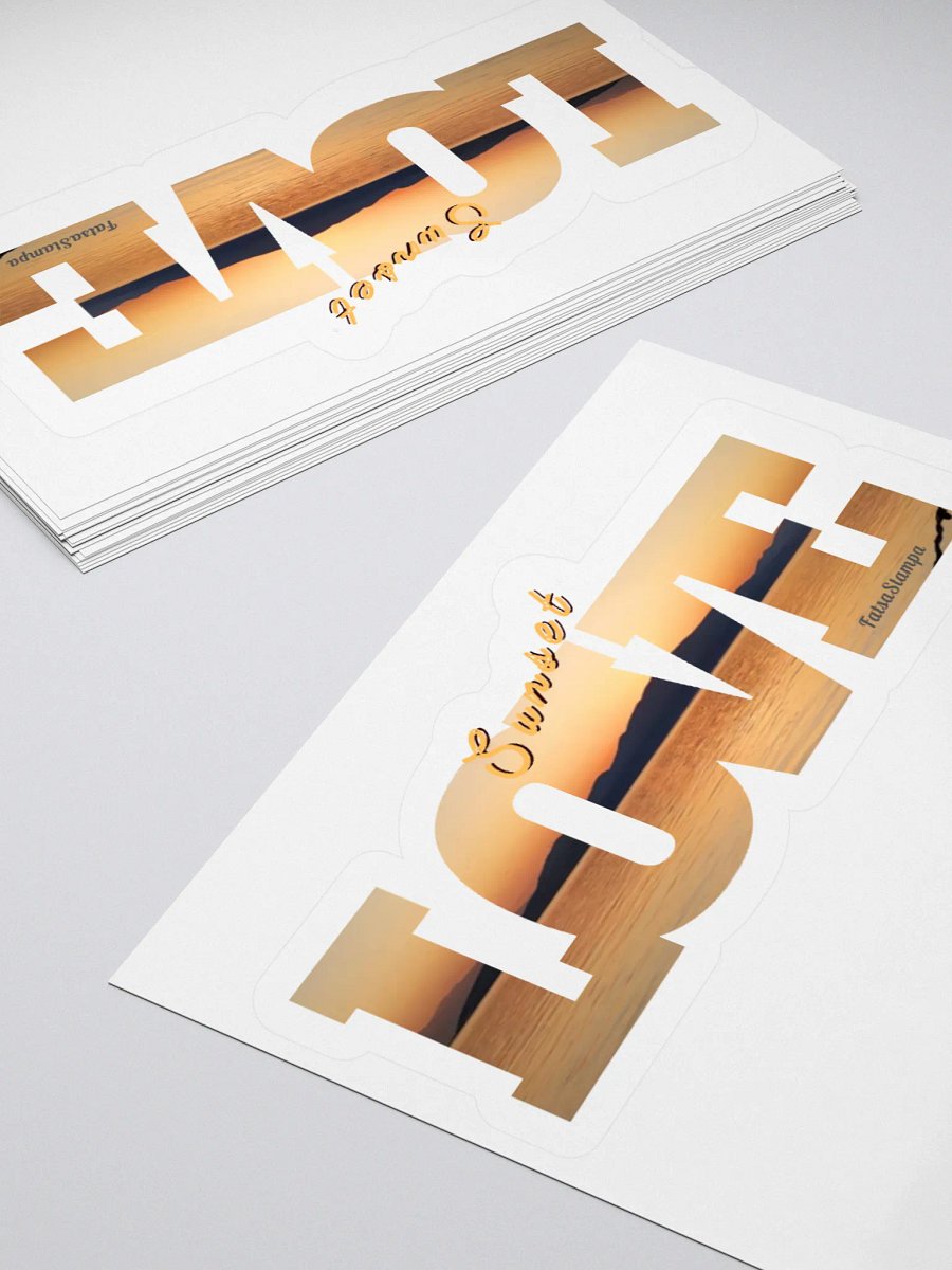 Sunset Serenity Vinyl Stickers product image (14)
