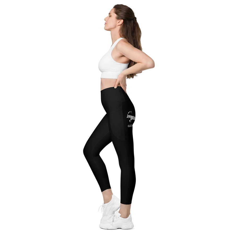 GOATED® Women's Leggings with Pockets | Black product image (2)
