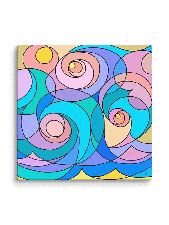 Swirling Dreams Canvas Collection - Abstract Square No. 2 product image (2)