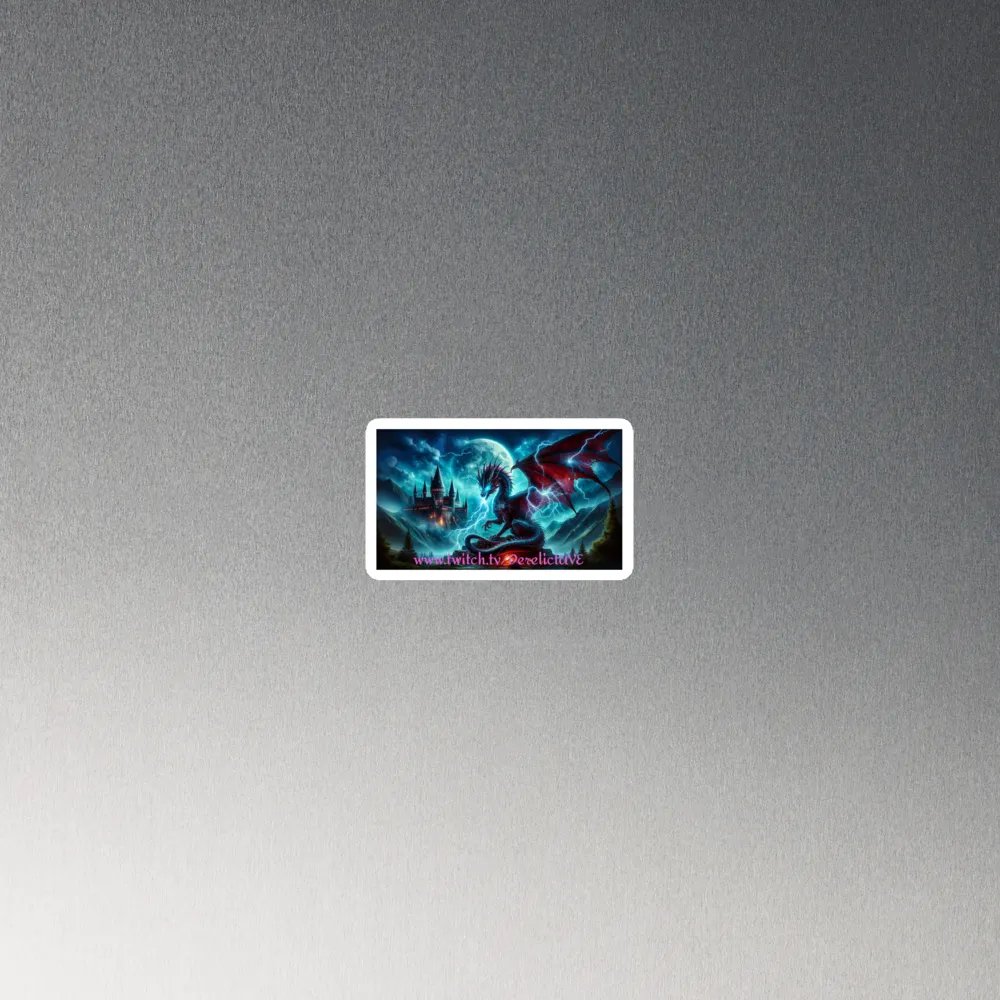 Moonlit Dragon Castle Die-Cut Magnets product image (4)