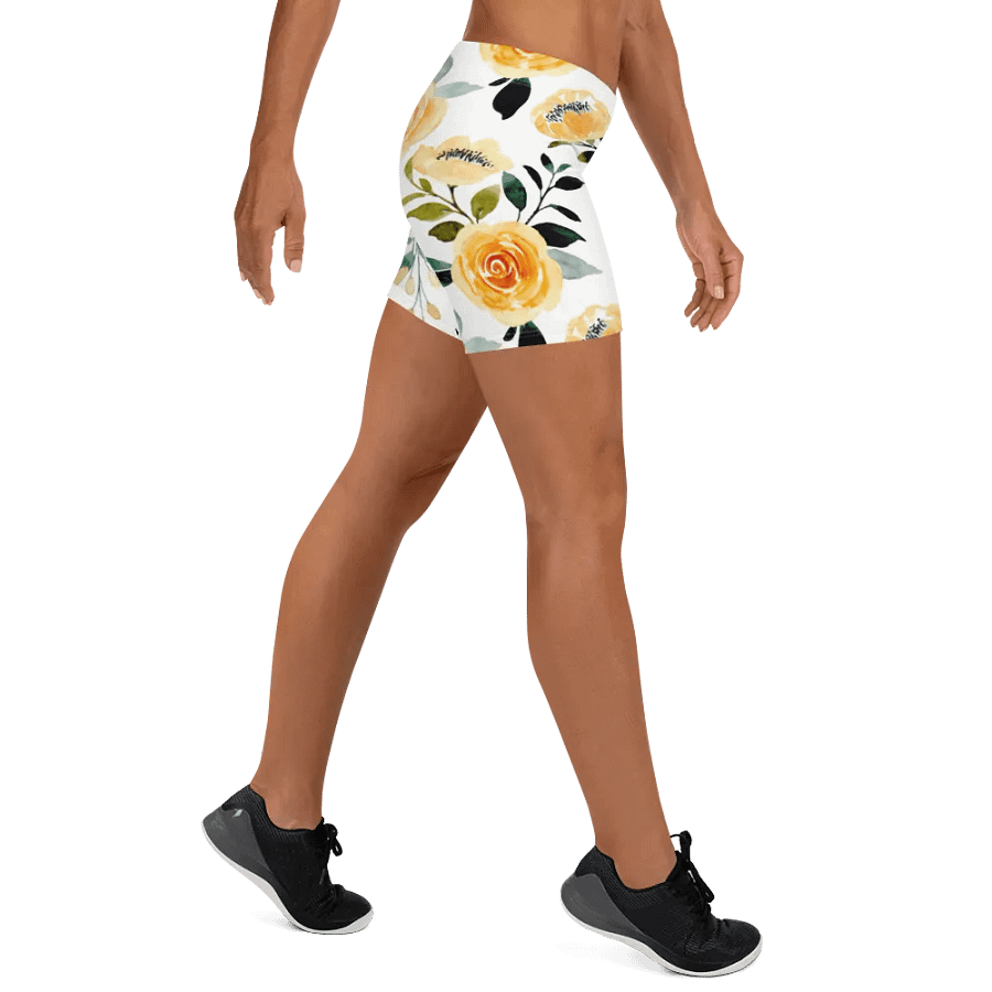 Yellow Roses Floral Shorts product image (10)