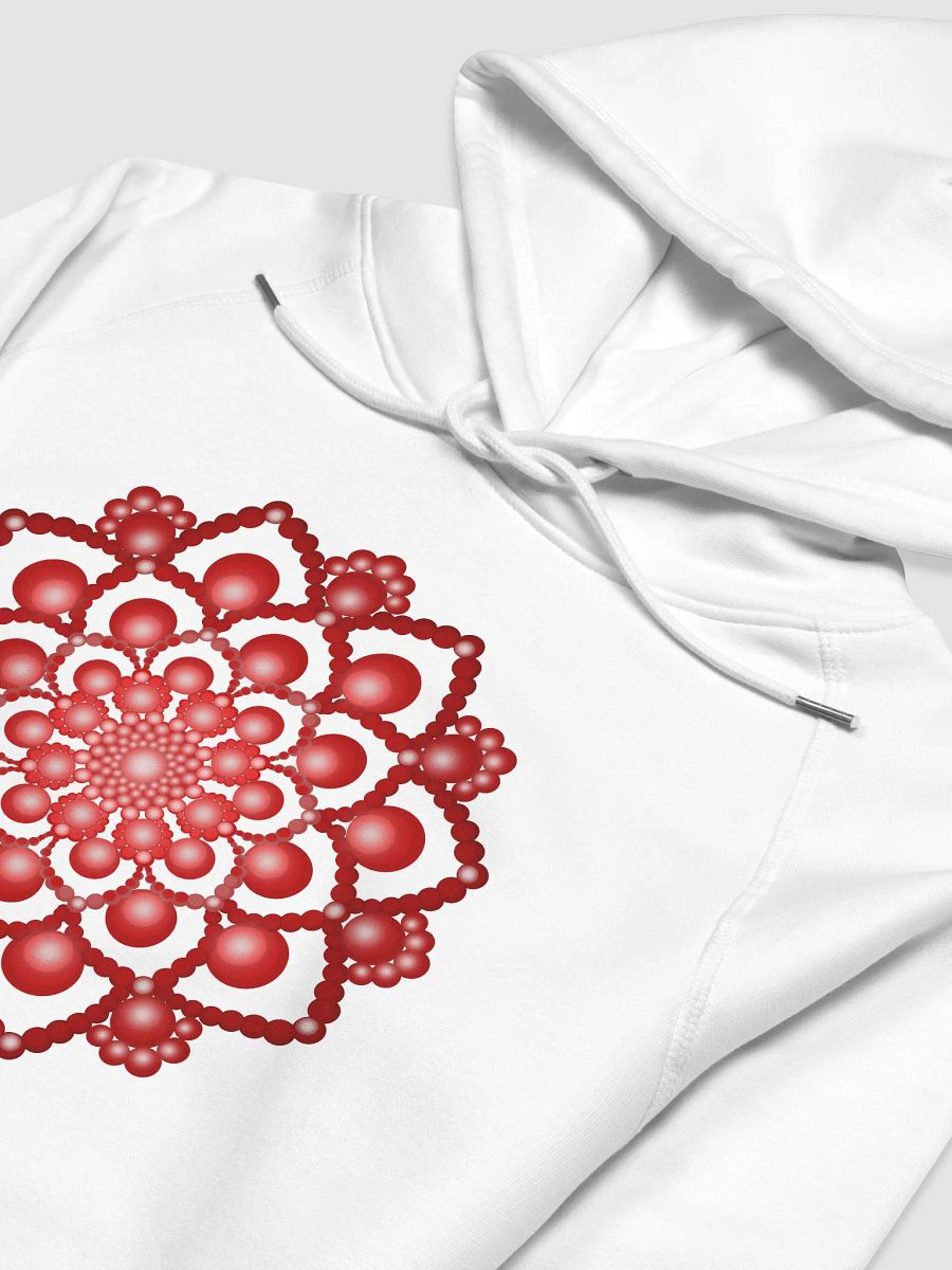 Red Dot Mandala Eco Hoodie product image (3)
