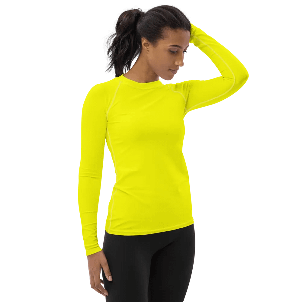 Plain Color Yellow Rash Guard product image (4)