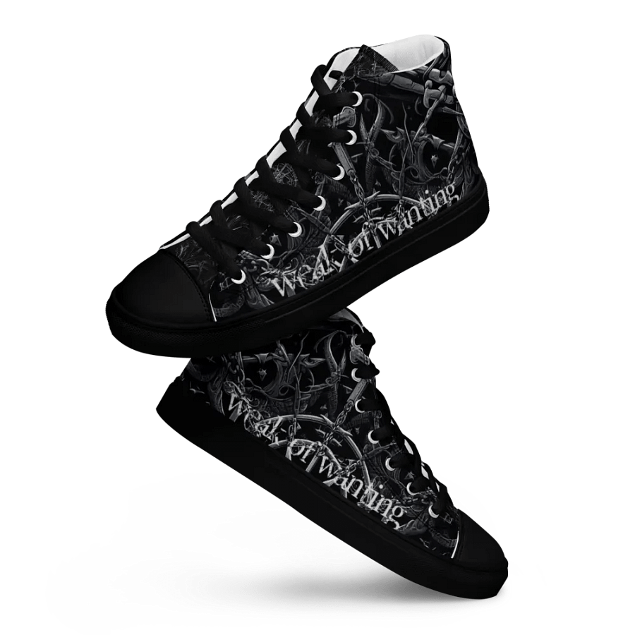 Weak Of Wanting Gothic / Metal Logo High Tops product image (9)