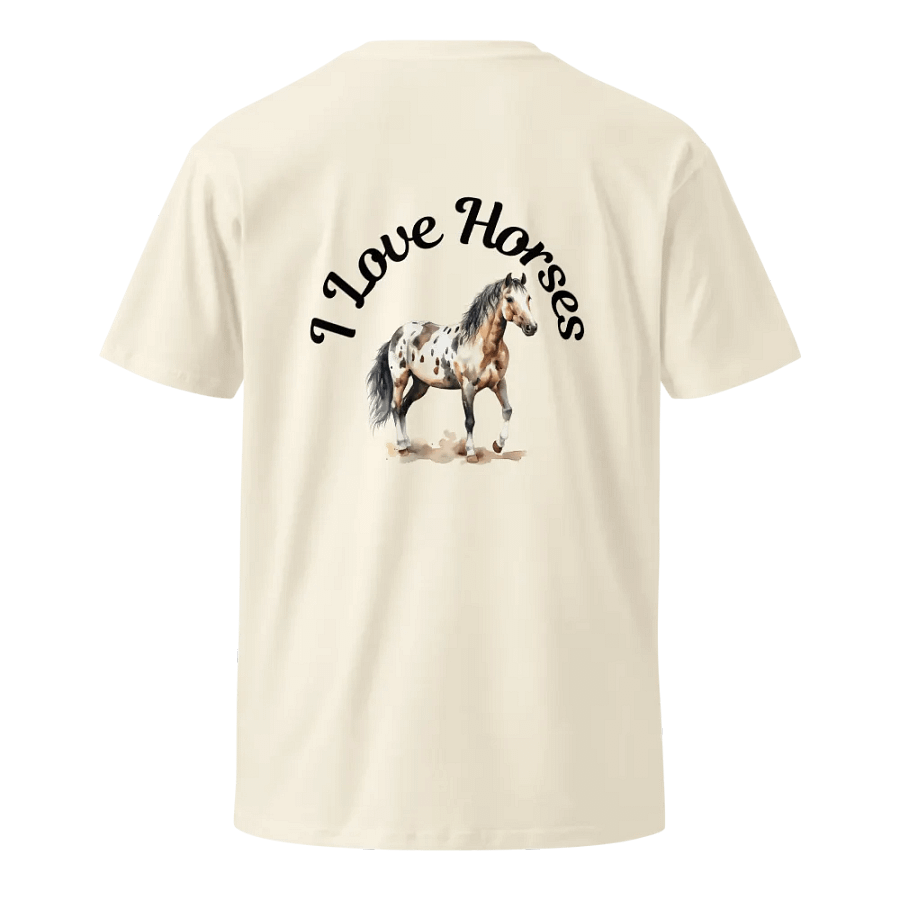 I Love Horses 001 Unisex Premium Tee Light Colours product image (10)