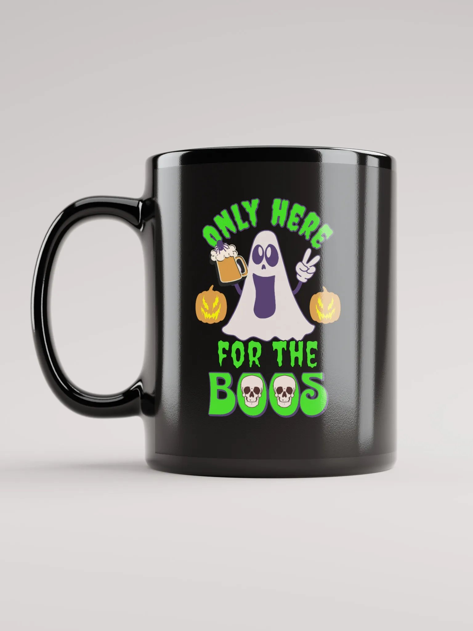 Only Here For The Boos Black Mug product image (6)