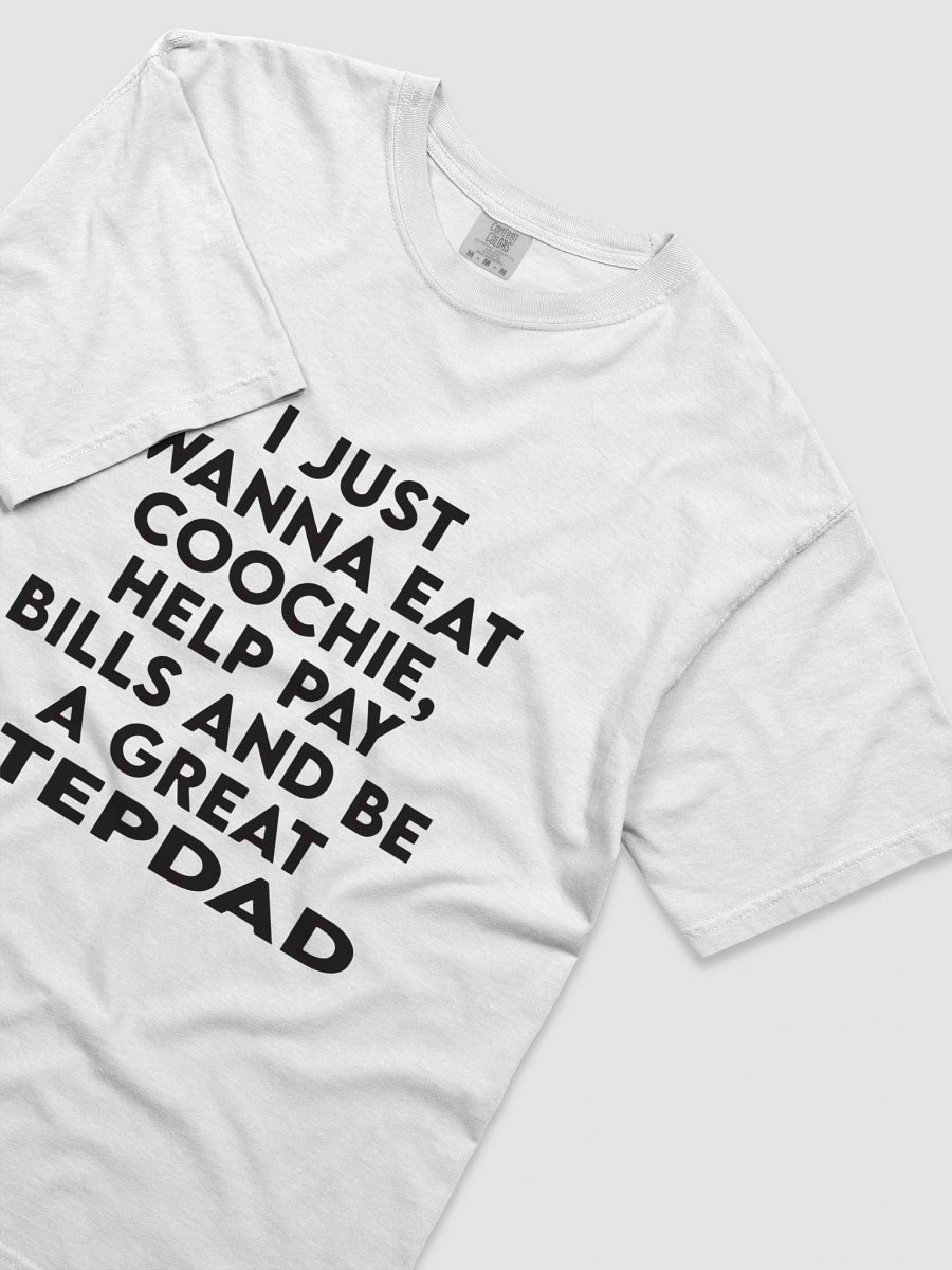I JUST WANNA EAT COOCHIE, HELP PAY BILLS AND BE A GREAT STEPDAD T-SHIRT product image (6)
