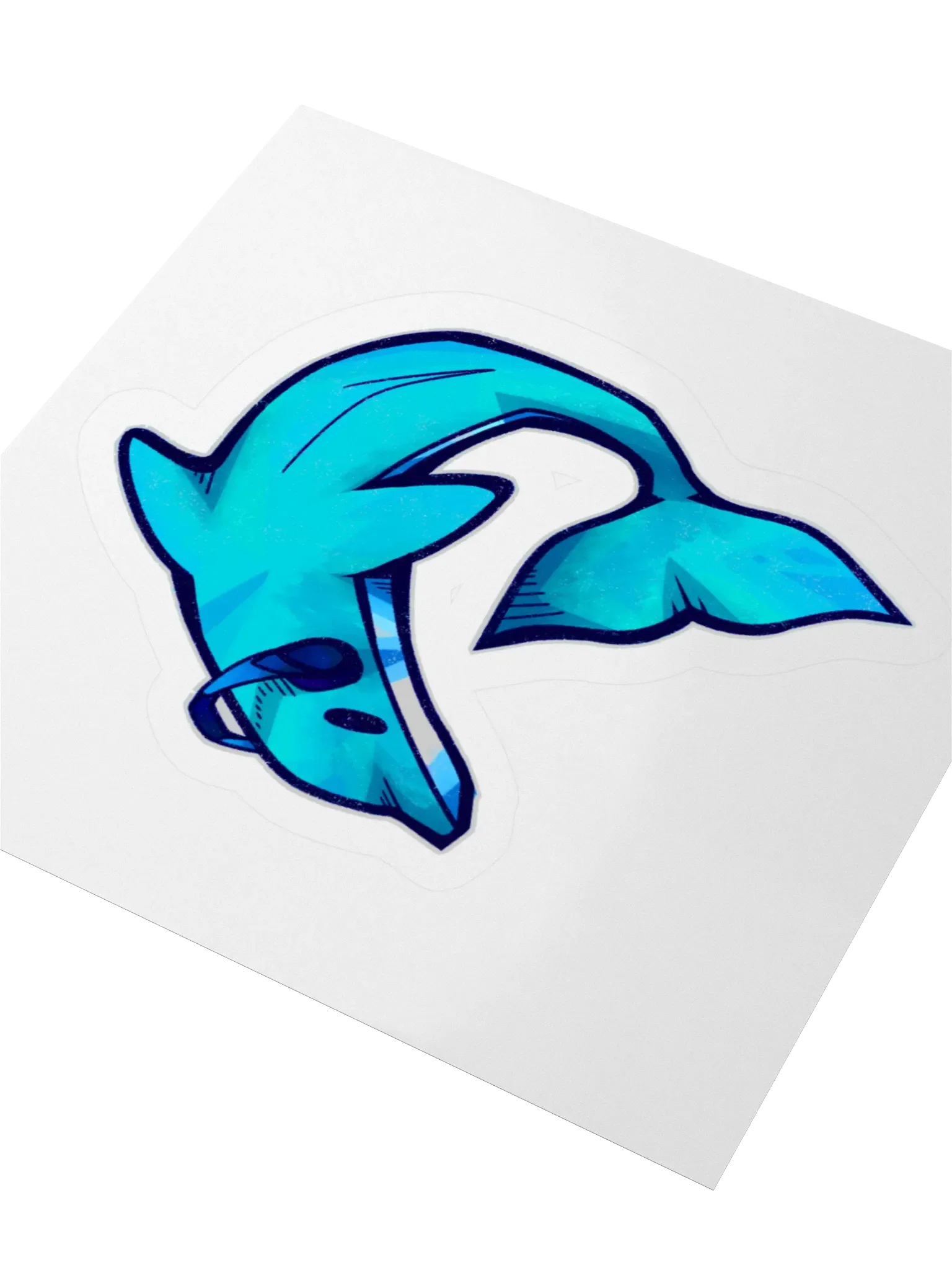 Synthwave Dolphin Sticker product image (3)