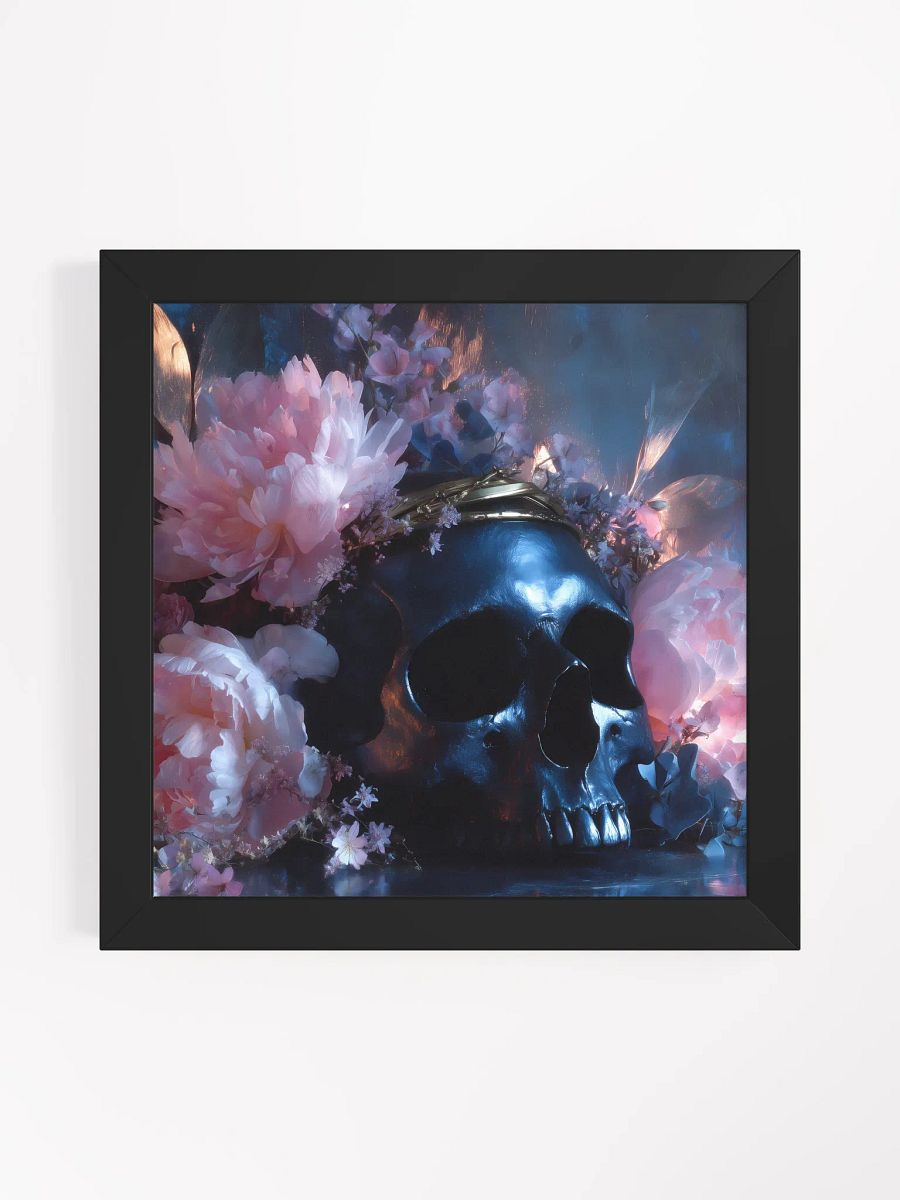 Floral Requiem: Skull & Blossom Fantasy Art product image (6)