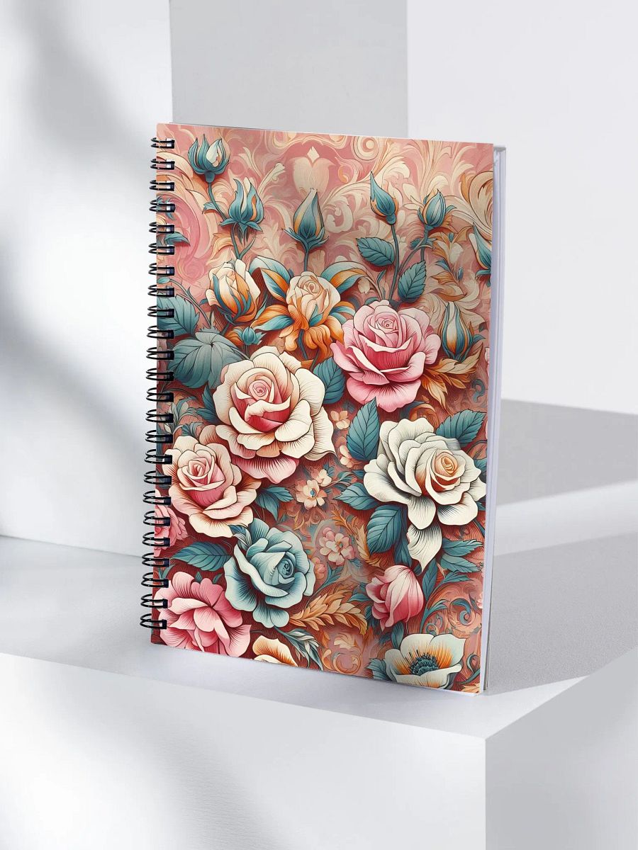 Royal Floral Spiral Notebook product image (4)