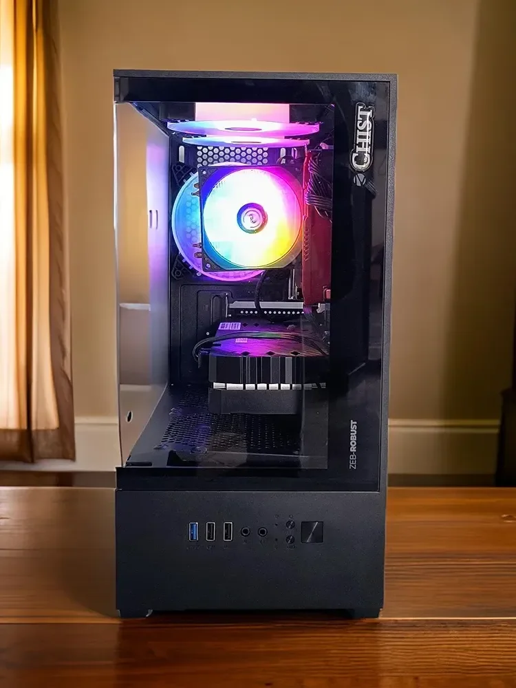 CHIST Gaming Desktop, 11th Gen Core i5-11400F 6 Core 12Threats, 32GB RAM, 1TB NVMe SSD, GT 730 4GB Graphic Card GDDR5, 24 IPS Brazel Monitor Keyboard Mouse,Wi-Fi, Windows 11 Pro product image (7)