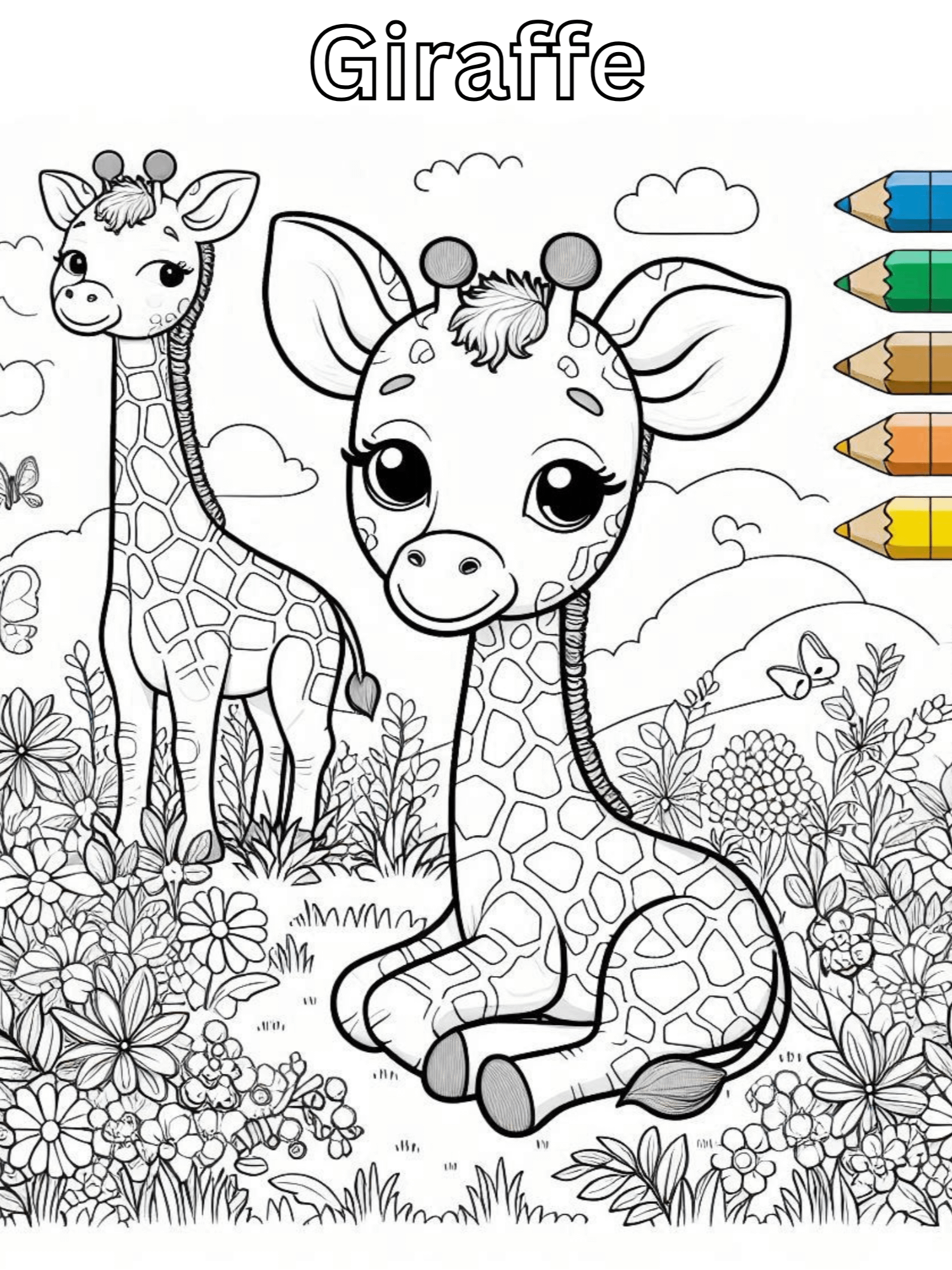 Coloring book,African animals. 40 Pages product image (2)