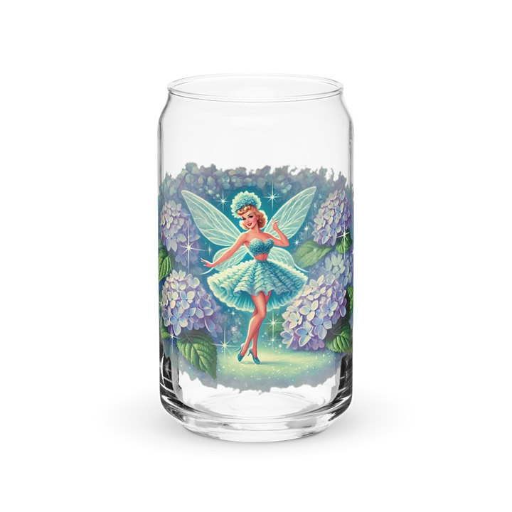 Blue Hydrangea Fairy Can Shaped Glass product image (2)