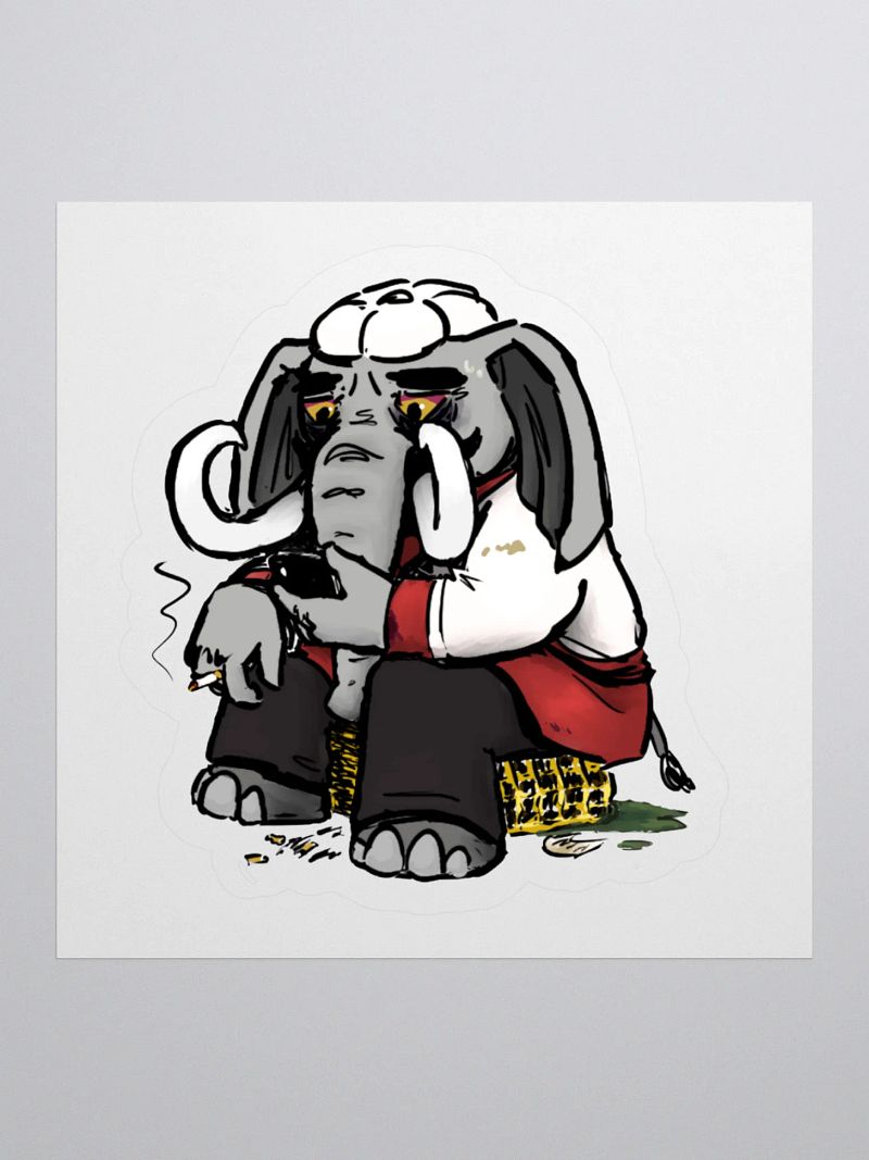 Loxodont Smoke Break Sticker