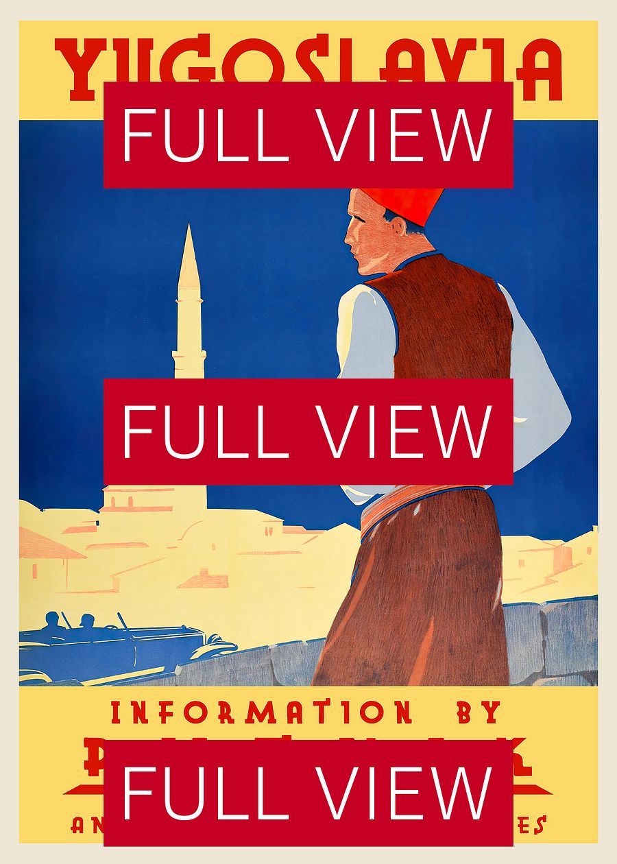 Yugoslavia. Denmark, 1930s (English version) — retro vintage travel poster product image (3)