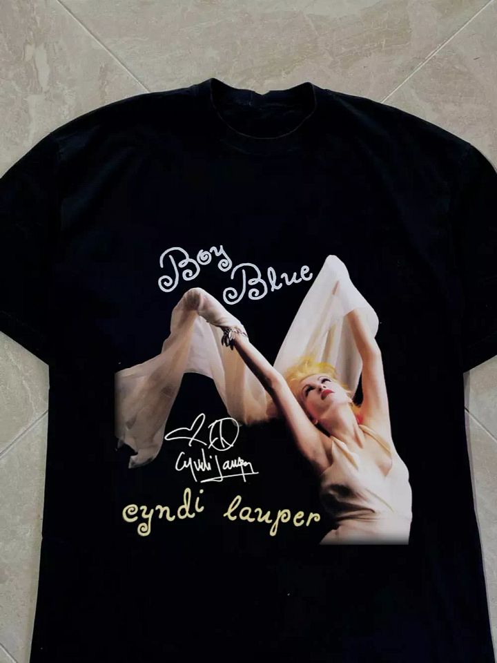 Cyndi Lauper Boy Blue Gift For Fan Black S-2345XL Unisex T-shirt product image (1)