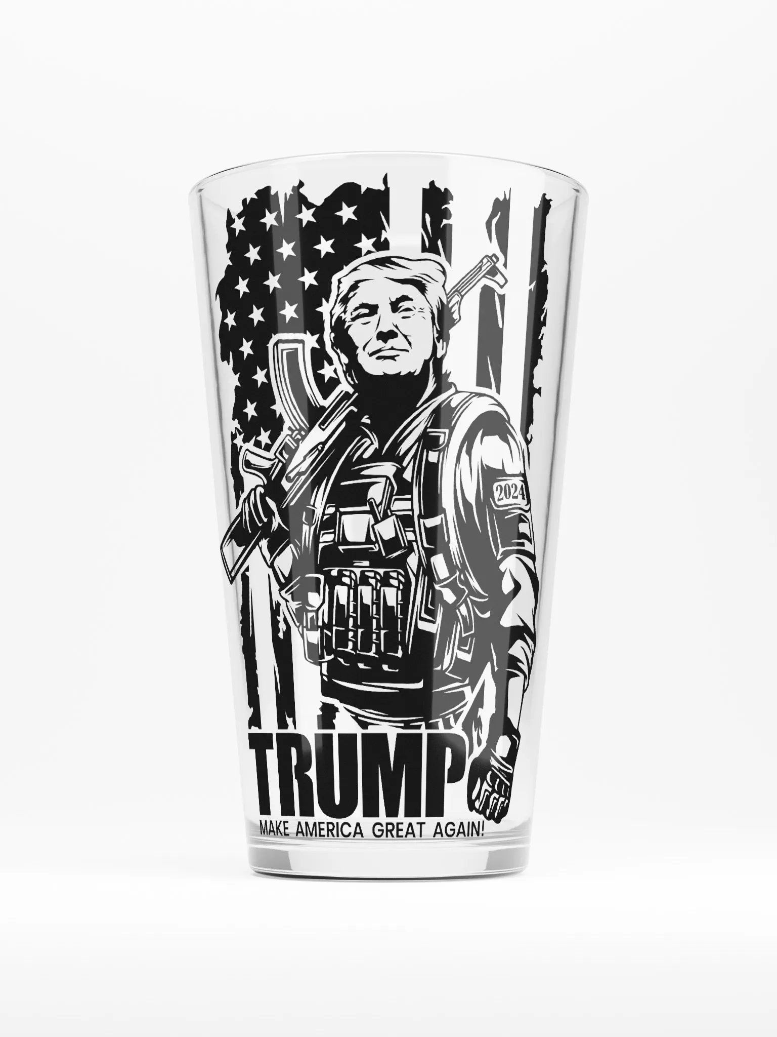 Trump AK47 - Shaker Pint Glass product image (1)