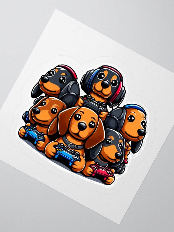 Gamer Dachshund Squad Sticker Set product image (6)