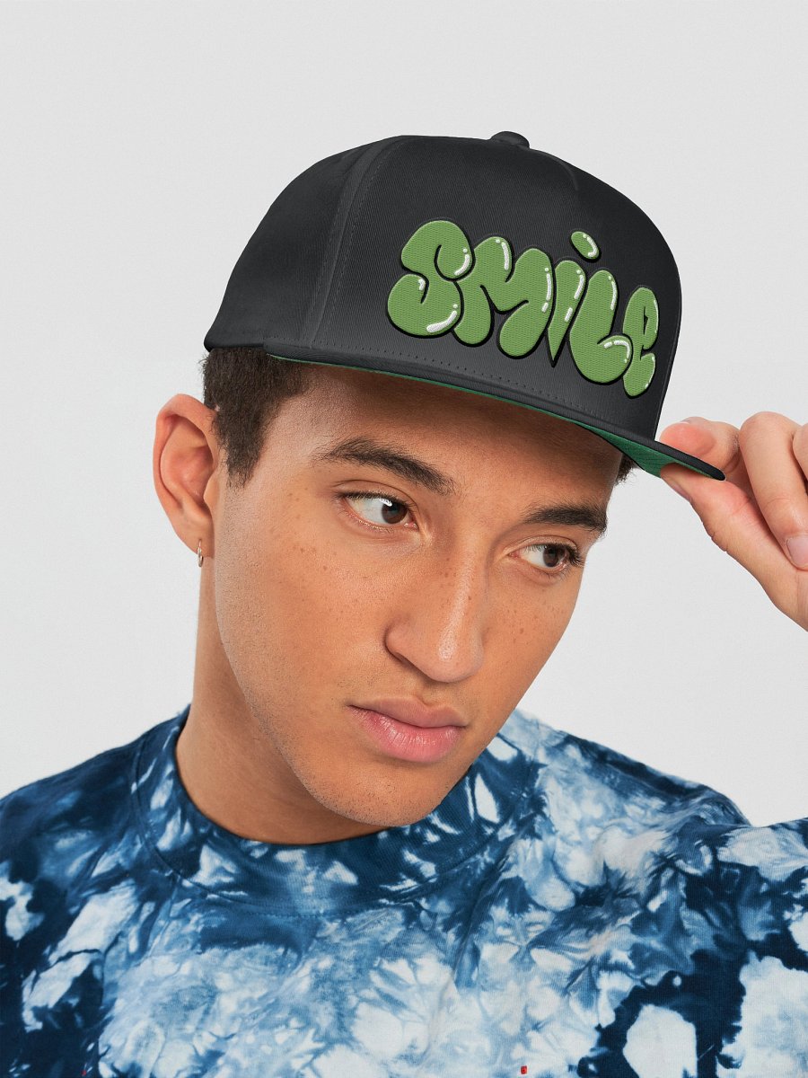 Dill's Smile Line Embroidered Flat Cap product image (10)
