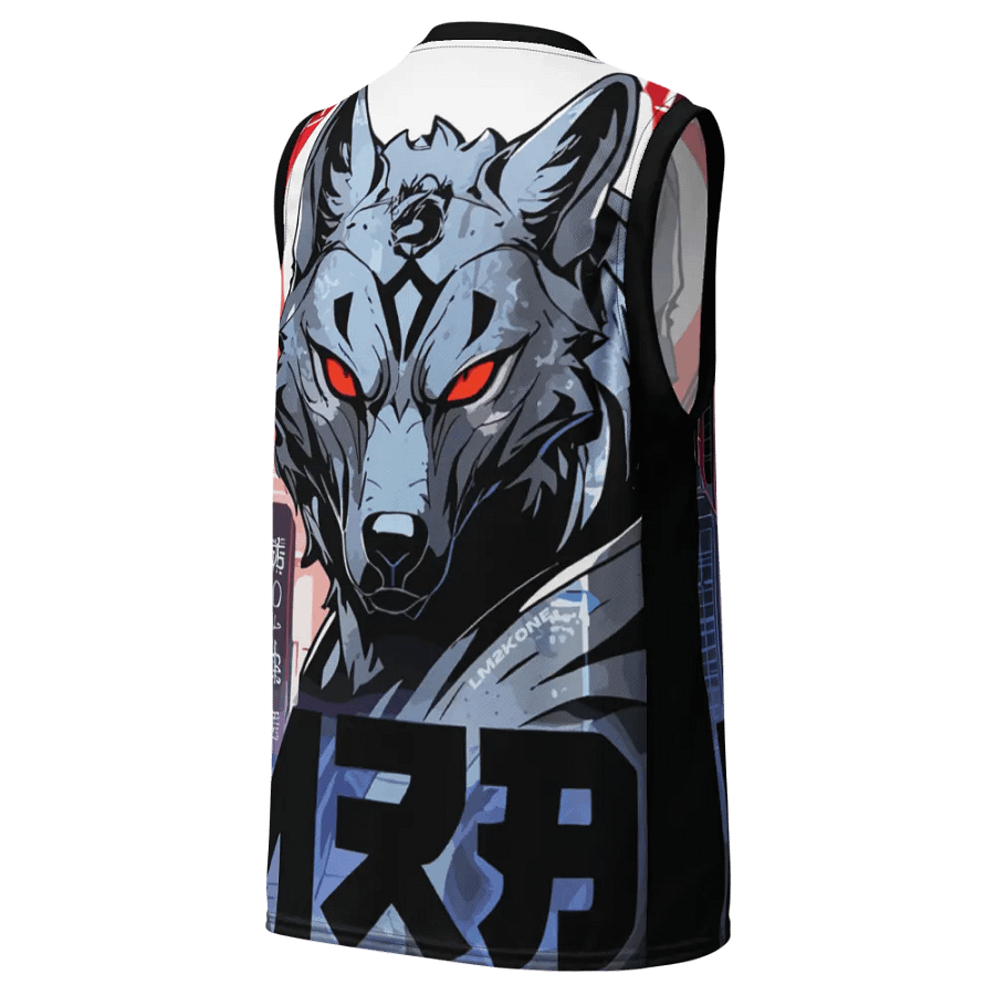 Cyberwolf Unleashed All-Over Print Basketball Jersey product image (10)