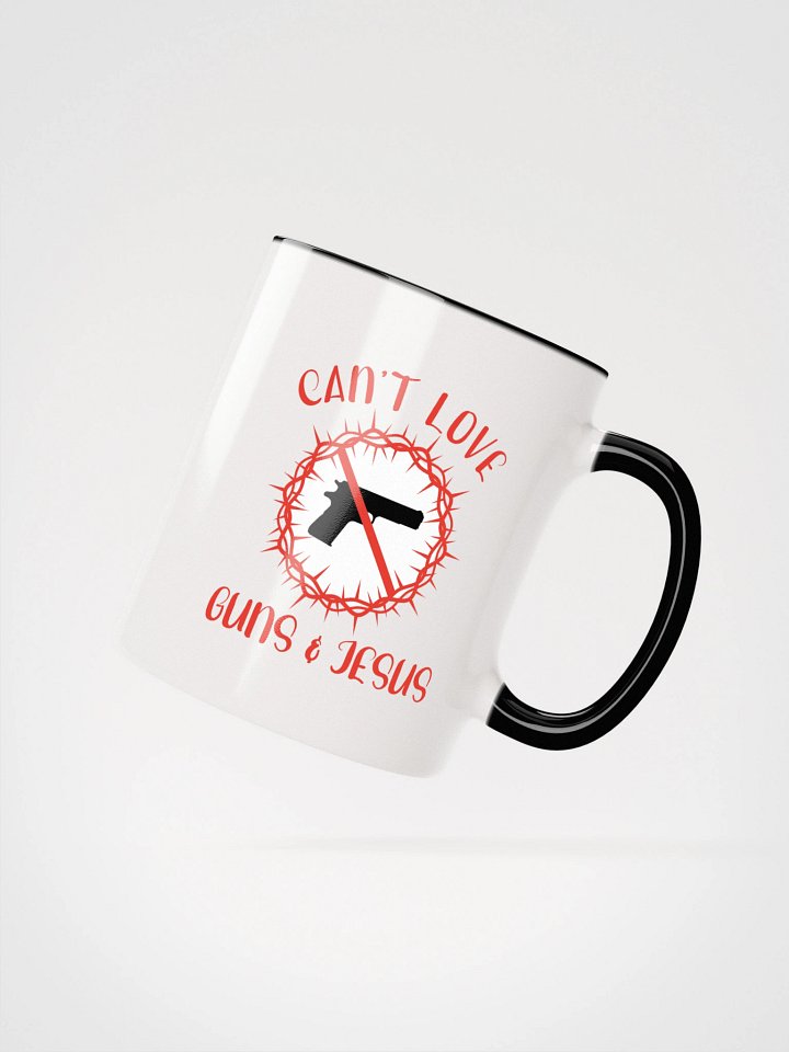 Can't Love Guns And Jesus Accent Mug product image (6)