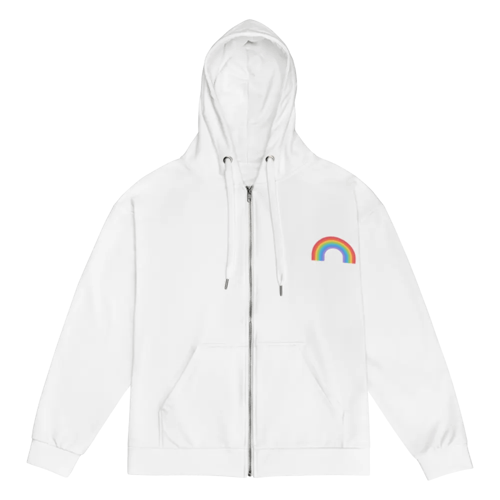 Subtle in the Front, Party in the Back Pride Zip Hoodie. product image (2)