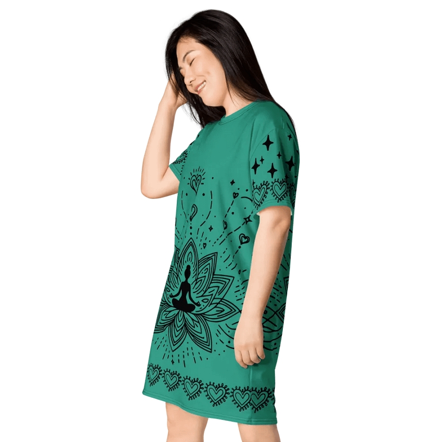 Seagreen Lotus Dress product image (3)