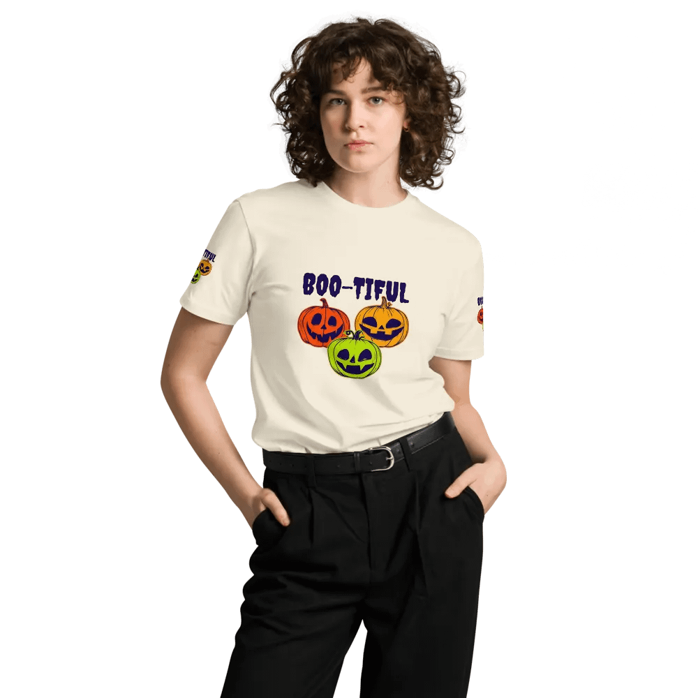 Boo-tiful Halloween Pumpkins Unisex T-Shirt product image (5)