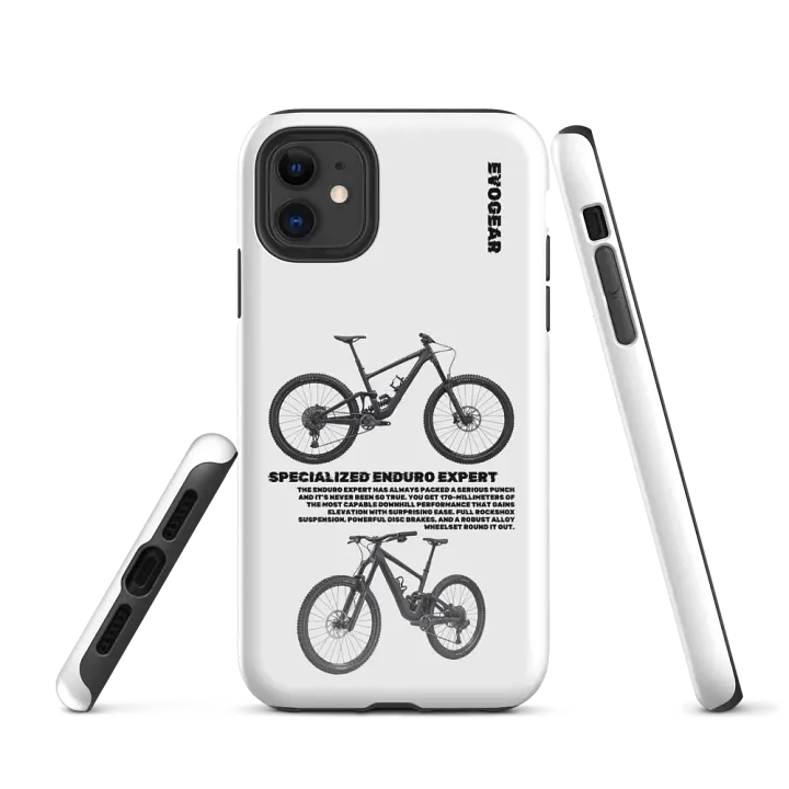 White Enduro Expert iPhone Case product image (1)