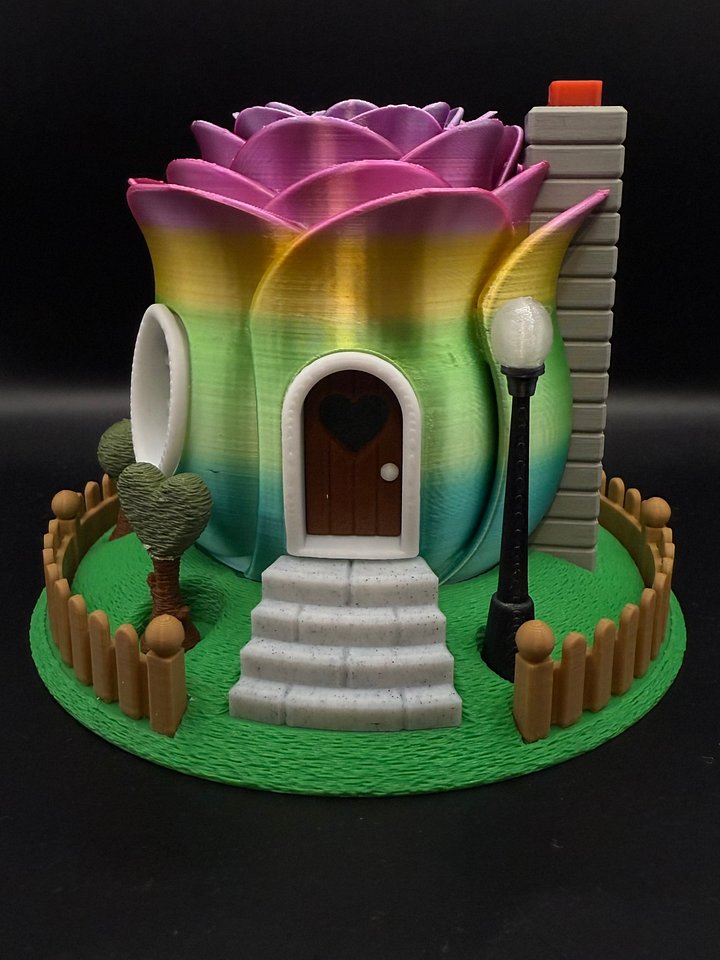 Fairy Silk Rainbow Rose House product image (1)