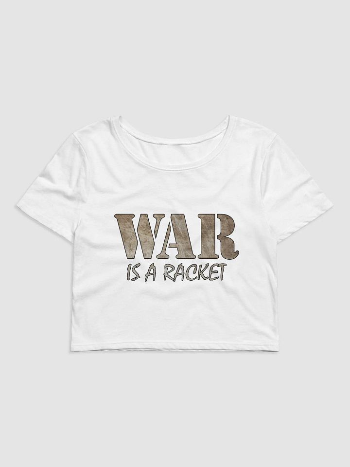 War Is A Racket - Metal - Bella+Canvas Women's Crop Tee product image (2)