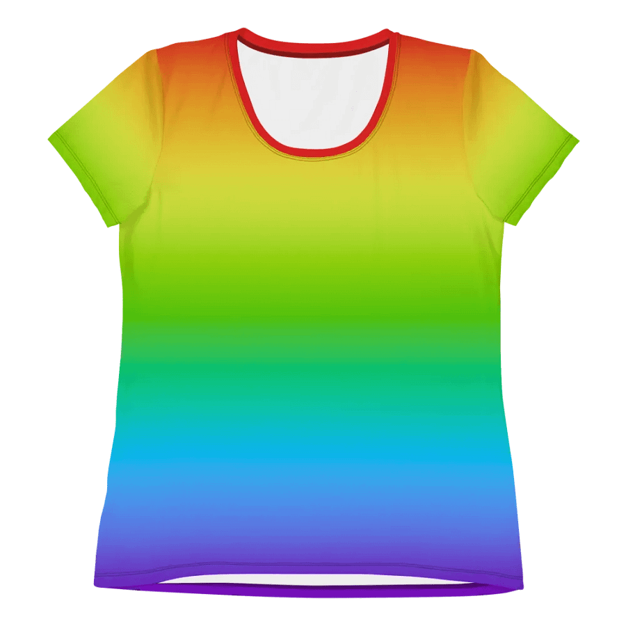 Rainbow Women's Athletic TShirt product image (10)