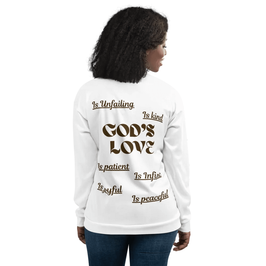 God's Love is excess unisex Bomber Jacket product image (12)