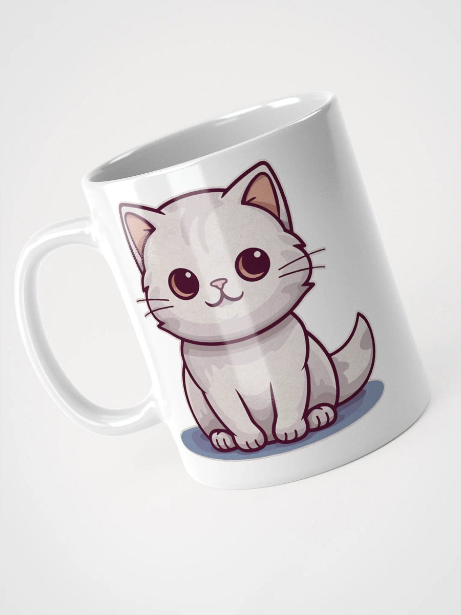 Whimsical White Cat Mug product image (5)