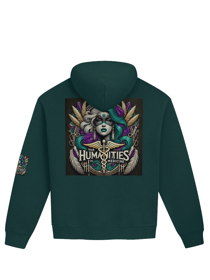 Humanities In Medicine Masked Mardi Gras Muse Vibrant Oversized Hoodie product image (13)