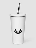 Insulated Tumbler with Straw - White product image (1)