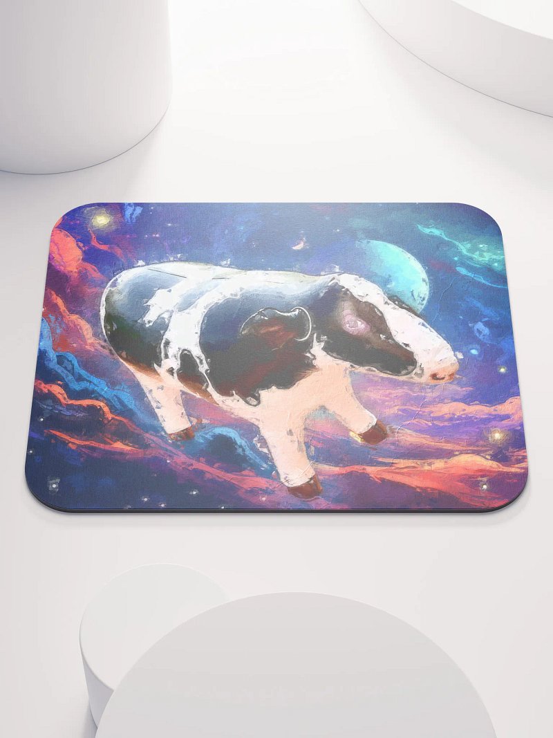 U.F.C. (Unidentified Flying Cow) Mouse Pad