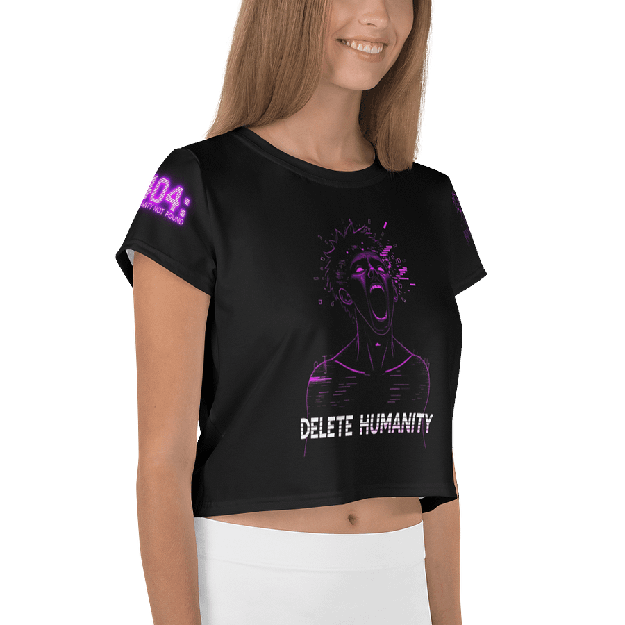 Delete Humanity Crop Graphic Tee product image (4)