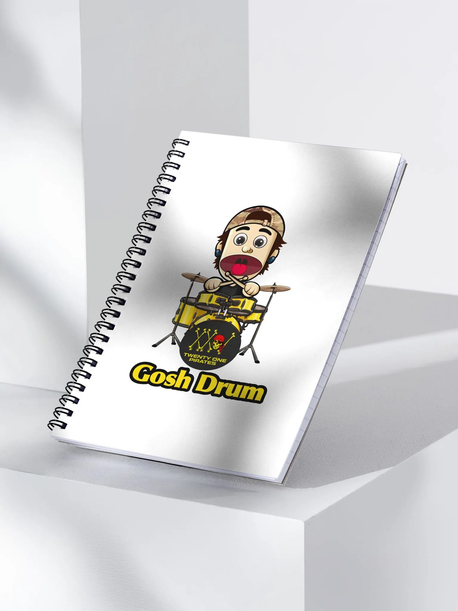 Gosh Drum Spiral Notebook product image (4)