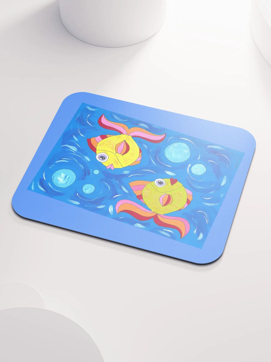 Fish style (art by Dina R.) acrylic painting picture - Classic Mouse Pad product image (3)