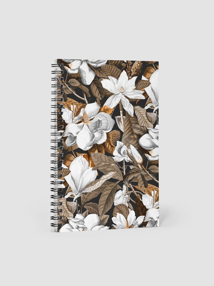 Black Magnolia Grandiflora Spiral Notebook product image (1)