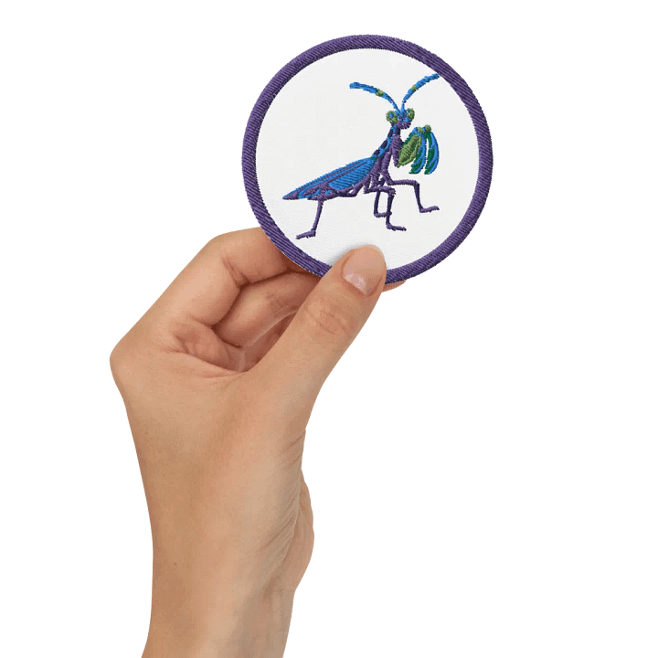 Praying Mantis Embroidered Patch product image (10)