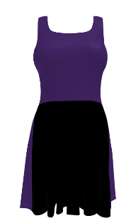 Midnight Veil Designs Black and Purple Fantasy Skater Dress - XS to 3XL product image (6)